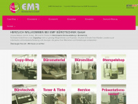emf-buerotechnik.de Webseite Vorschau