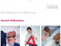 sanitaetsschule-medicus.de Webseite Vorschau