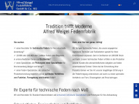 federn-weigel.de Webseite Vorschau