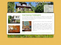 ferienhaus-fichtelbergblick.de Webseite Vorschau