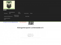 kgv.lichtenwalde.info Webseite Vorschau