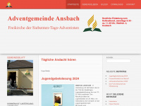 adventisten-ansbach.de Webseite Vorschau