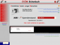 cvjm-bickenbach.de Webseite Vorschau