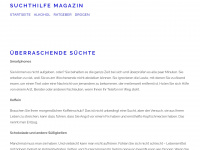 suchthilfe-magazin.de Webseite Vorschau