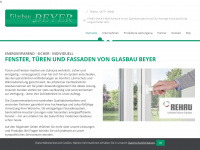 glasbau-beyer.de Webseite Vorschau