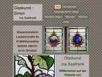 glaskunst-simon.de Webseite Vorschau