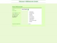gloeckner-hebetechnik.de Webseite Vorschau