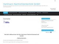 hartmann-nachrichtentechnik.de Webseite Vorschau