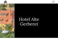 hotel-alte-gerberei.de Webseite Vorschau