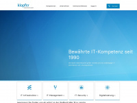 klopfer.com Webseite Vorschau