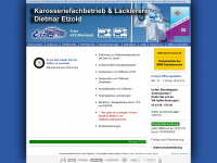 karosseriebau-lackiererei-etzold.de Webseite Vorschau