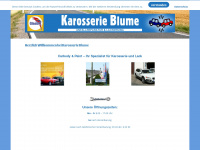 karosserie-blume.de Webseite Vorschau