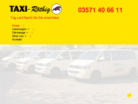 taxi-roethig.de Webseite Vorschau