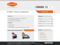 klanatec.de Webseite Vorschau