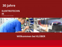 klueber-elektro.de Webseite Vorschau