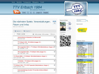 ttv-erlbach.de Webseite Vorschau