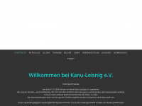 kanu-leisnig.de Webseite Vorschau