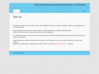 kindersprache.ch Webseite Vorschau