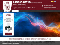mammut-wetro.de Webseite Vorschau