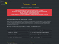 partytram-leipzig.de Webseite Vorschau