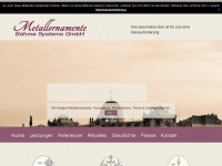 metallornamente.de Webseite Vorschau