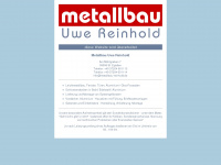 metallbau-reinhold.de Webseite Vorschau