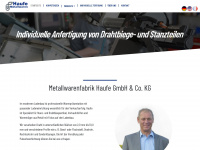metallwarenfabrik-haufe.de Webseite Vorschau