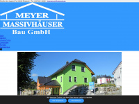 meyer-massivhaeuser.de Webseite Vorschau