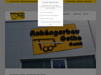 anhaengerbau-gotha.de Webseite Vorschau