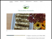 oekolandbau-pommritz.de Webseite Vorschau