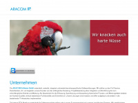 aracom.ch Webseite Vorschau