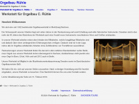 orgelbau-ruehle.de Webseite Vorschau