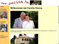 pecina.de Webseite Vorschau