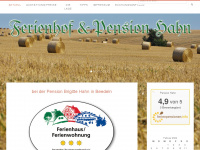 pensionhahn.de Webseite Vorschau