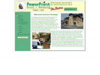 powerprint.de Webseite Vorschau