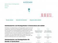 autocash.eu Webseite Vorschau
