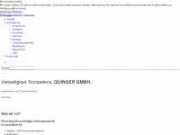 quinger-gmbh.de Webseite Vorschau