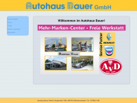 renault-autohaus-bauer.de Webseite Vorschau