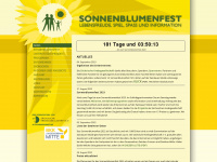 sonnenblumenfest-sachsen.de Webseite Vorschau