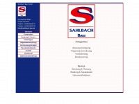 sahlbach-bau.de Webseite Vorschau