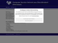 computerservice-heinrich.de Webseite Vorschau