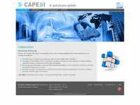 s-cape.de Webseite Vorschau