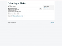 schlesinger-elektro.de Webseite Vorschau