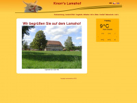 lamahof.de Webseite Vorschau