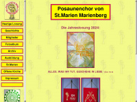 posaunenchor-marienberg.de Webseite Vorschau