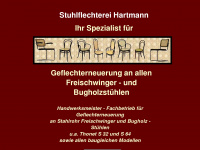stuhlflechterei-hartmann.de Webseite Vorschau