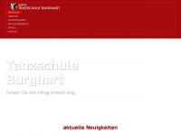 tanzschule-burghart.de Webseite Vorschau
