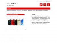 text-portal.de Webseite Vorschau
