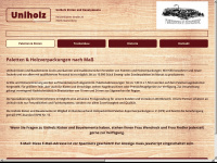 uniholz.de Webseite Vorschau