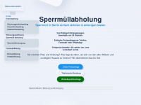 sperrmuell-berlin.de Webseite Vorschau